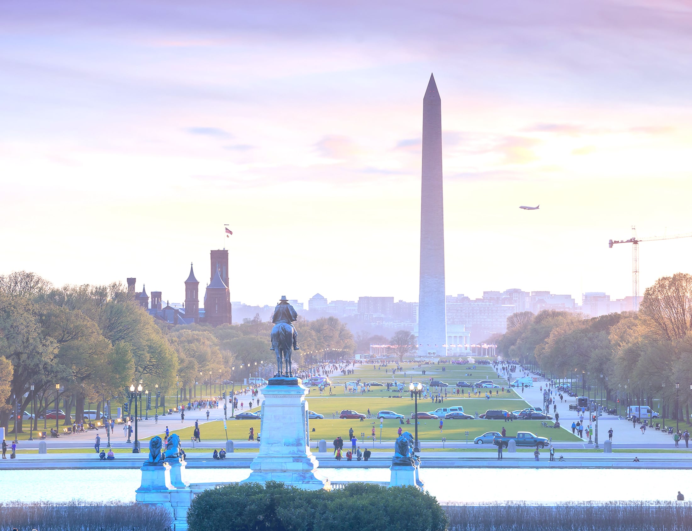 Background image of Washington D.C.